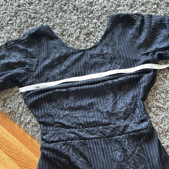 For Love and Lemona San Marcos Lace Black Mini Dress Size Small - Picture 6 of 14